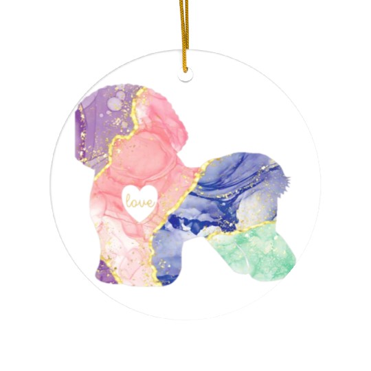 Bichon Frise Lover Bichon Frise Mom Ceramic Ornaments