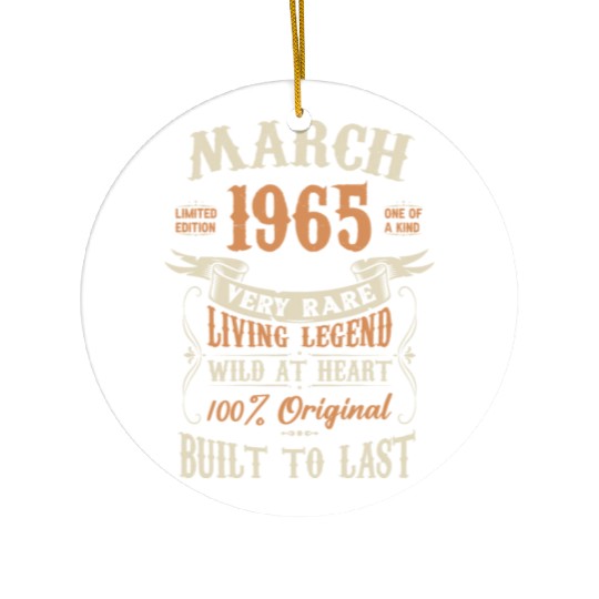 March 1965 Birthday Surprise Ceramic Ornaments