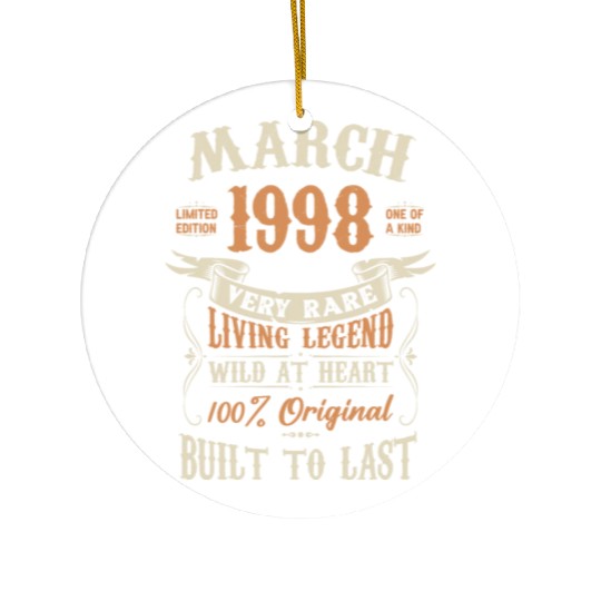 March 1998 Birthday Surprise Ceramic Ornaments