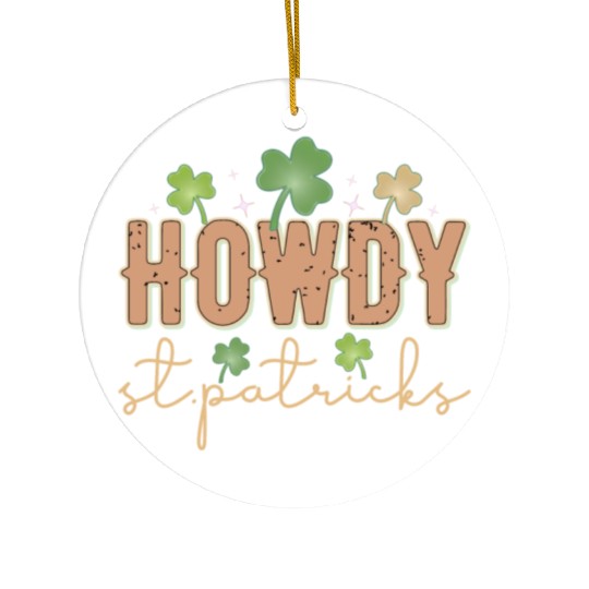 Howdy Ceramic Ornaments
