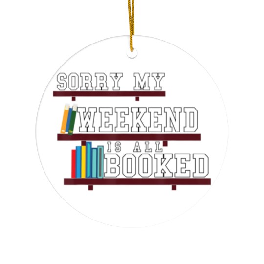 Bookish Reading Teacher Funny bookworm Heart shelf Ceramic Ornaments