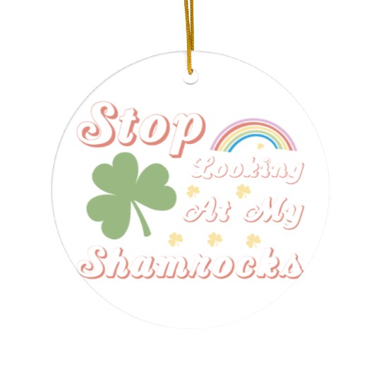 Patrick s Sublimation Ceramic Ornaments