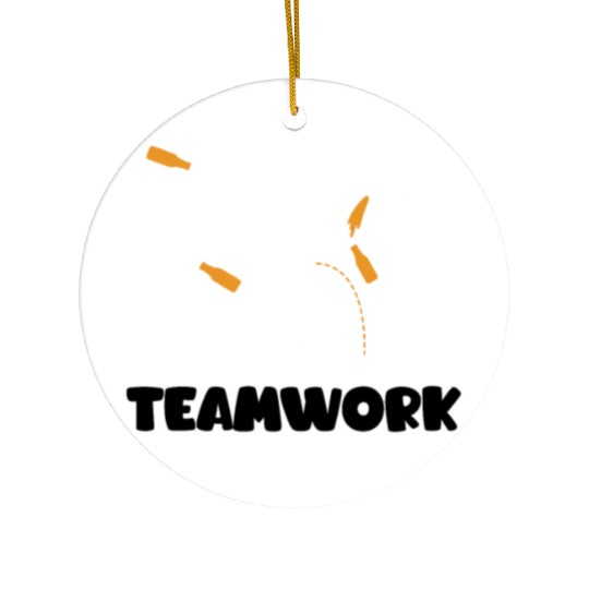 Teamwork Summer Vacation with Friends Spring Break Ceramic Ornaments