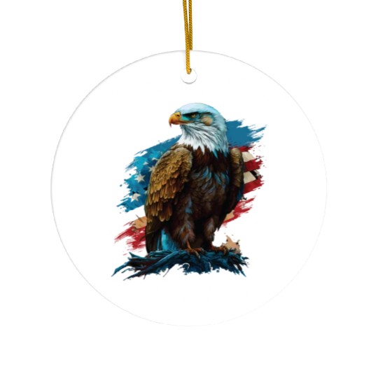 American Independence American Bald Eagle 4th of Ceramic Ornaments