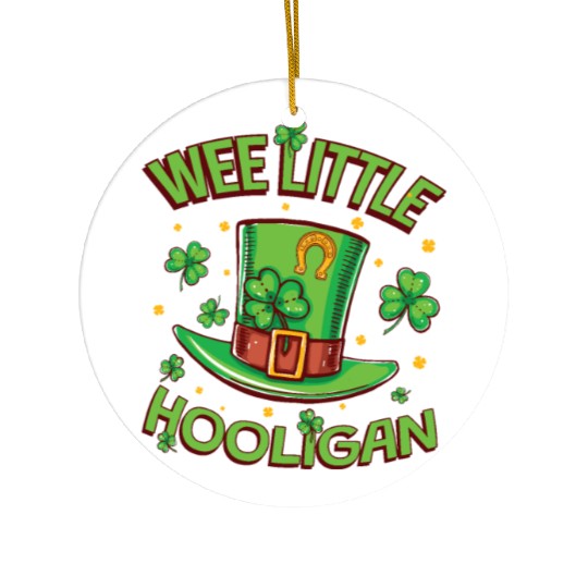 Wee Little Hooligan Ceramic Ornaments