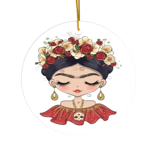 Frida Kahlo Ceramic Ornaments