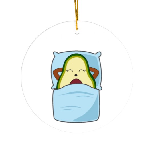 Avocado Sleepshirt Pajamas Gift Ceramic Ornaments
