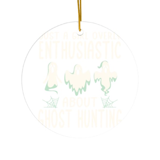 ghost hunting Ceramic Ornaments