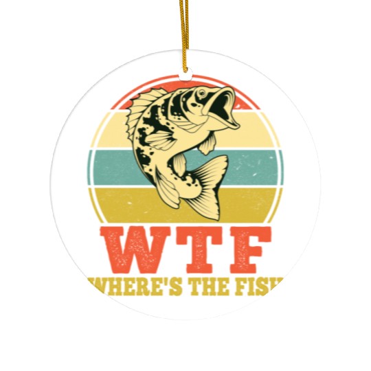 WTF Wheres The Fish Ceramic Ornaments