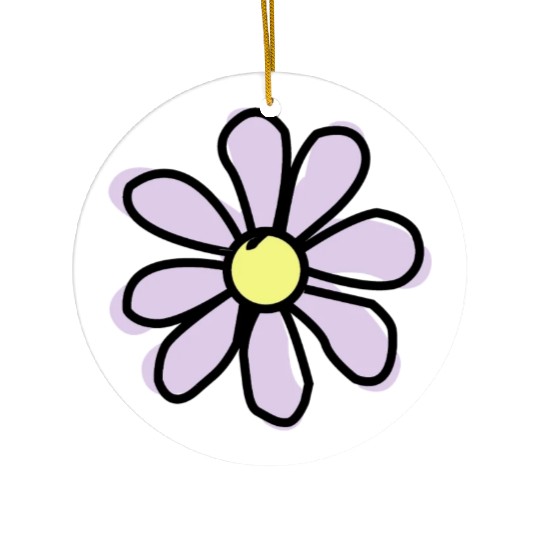 Lavender Flower Ceramic Ornaments