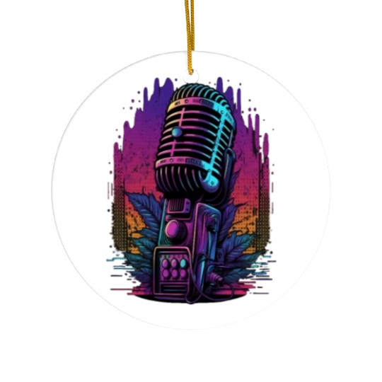 AV Technician Microphone Audio Visual Tech Sound Ceramic Ornaments