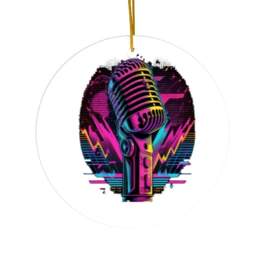 AV Technician Microphone Audio Visual Tech Sound Ceramic Ornaments