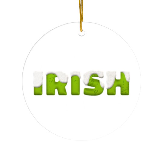 Drink Irish Beer, Green Beer, St Patricks Day Ceramic Ornaments