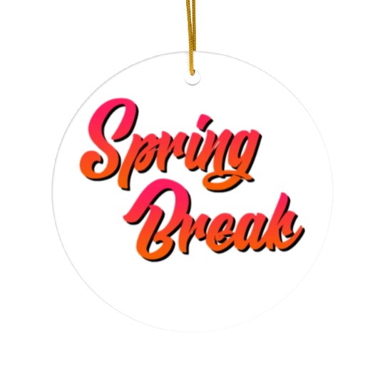 Spring Break teacher off duty vacation teacher Ceramic Ornaments