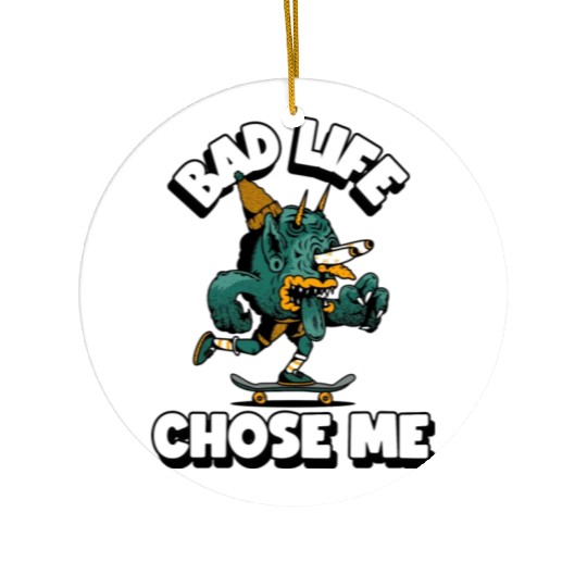 Skateboard And Life Ceramic Ornaments