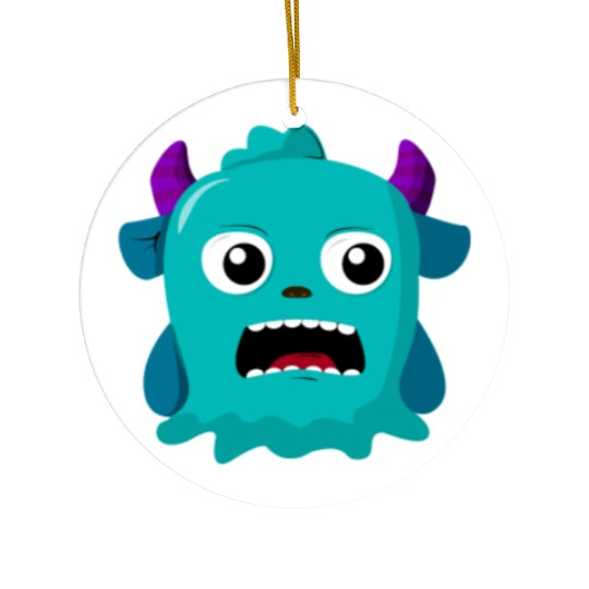 Mini monster catfish head Ceramic Ornaments