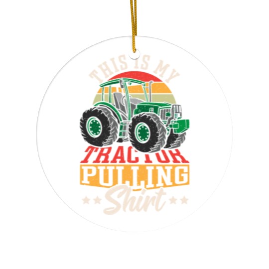 This Is My Tractor Pulling Ceramic Ornaments Tractorpulling