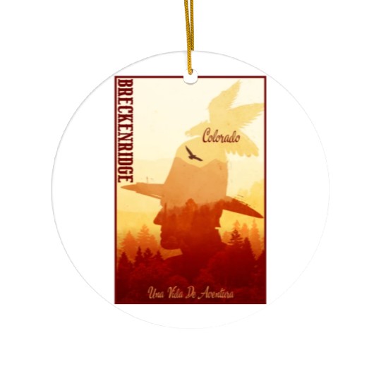 Breckenridge Colorado wild west town Ceramic Ornaments