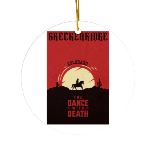 Breckenridge Colorado wild west town Ceramic Ornaments