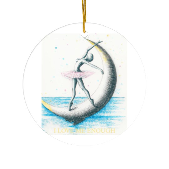 I LOVE ME ENOUGH Ceramic Ornaments