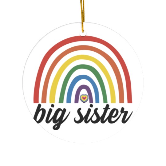 Toddler Big Sister Ceramic Ornaments