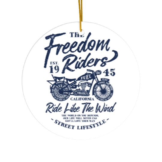 The Freedom Riders Ceramic Ornaments