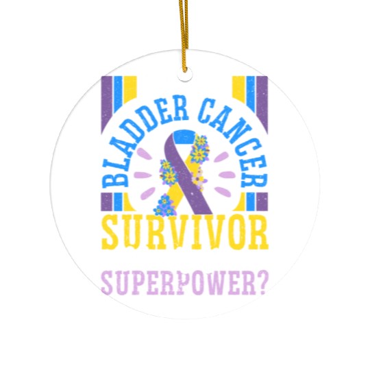 Bladder Cancer Survivor Bladder Cancer Awareness Ceramic Ornaments