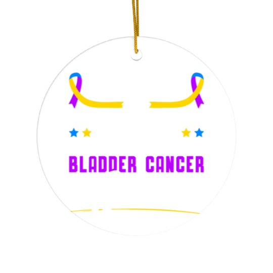 Fought The Battle And Won Bladder Cancer Survivor Ceramic Ornaments