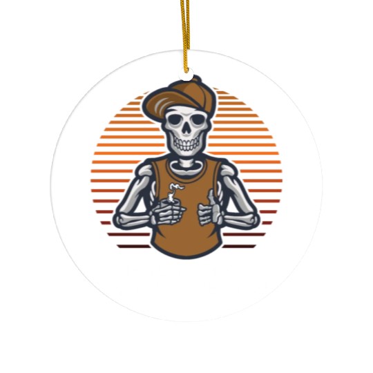 Im Just Here to Establish an Alibi Funny Sarcastic Ceramic Ornaments