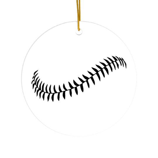 baseball stitch Ceramic Ornaments