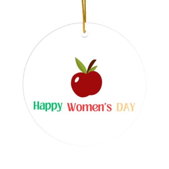 Embrace Equity Happy Women's Day Ceramic Ornaments