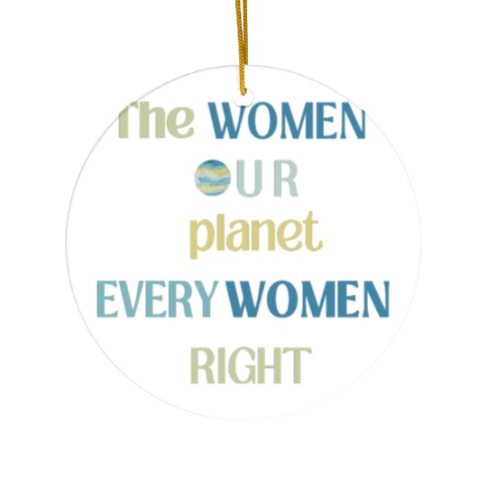 Embrace Equity Happy Women's Day Ceramic Ornaments