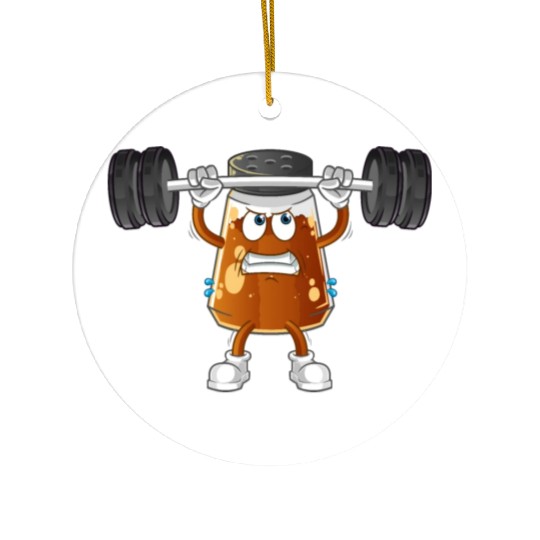 funny gym Pepper Ceramic Ornaments