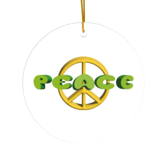 Peace on Earth Ceramic Ornaments