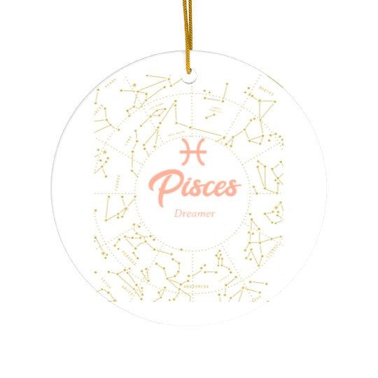 Pisces Dreamer astronomy Ceramic Ornaments
