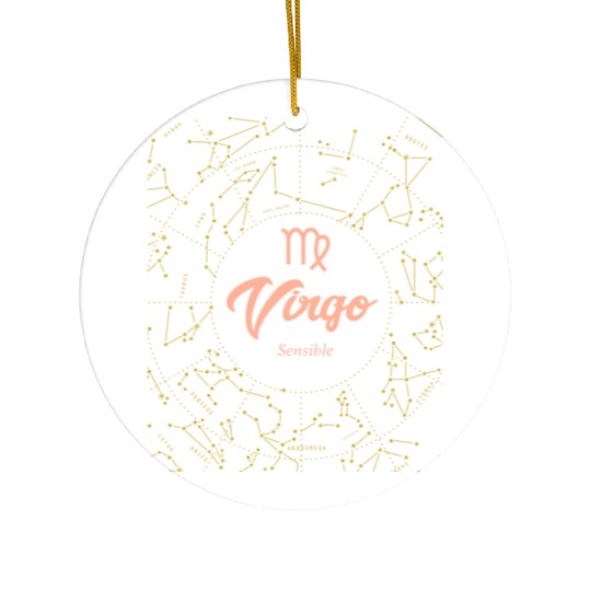 Virgo Sensible Astronomy Ceramic Ornaments