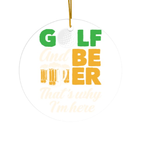 Golf Beer Ceramic Ornaments