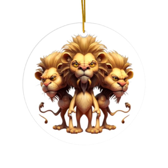 Tree lion Ceramic Ornaments