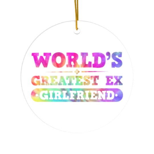 Worlds Greatest Ex Girlfriend Break Postal Service Ceramic Ornaments