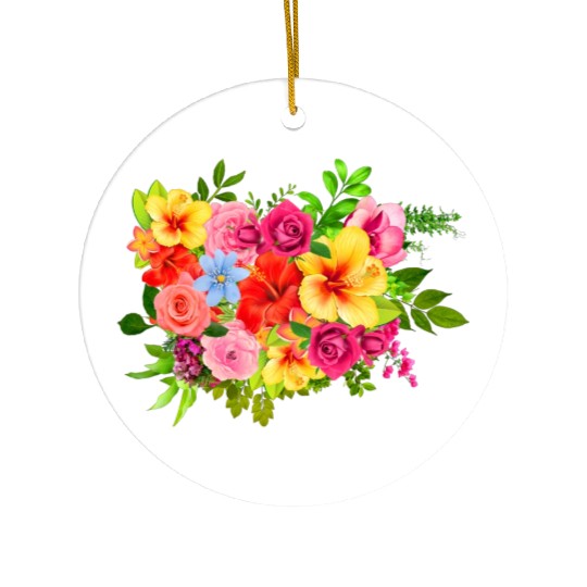 summer flowers Ceramic Ornaments