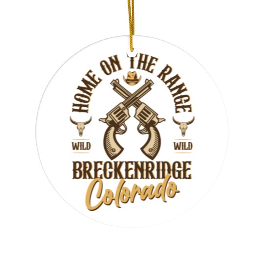 Breckenridge Colorado wild west town Ceramic Ornaments