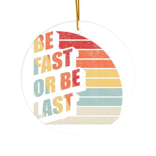 Fast Car Quote Drag Racing Gift Vintage Retro Rac Ceramic Ornaments