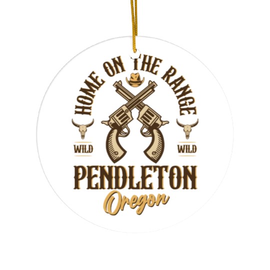 Pendleton Oregon wild west town Ceramic Ornaments