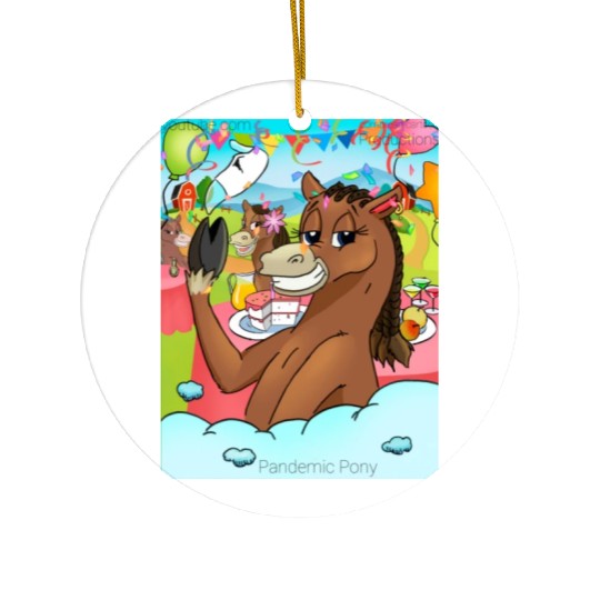Pandemic Pony Ceramic Ornaments