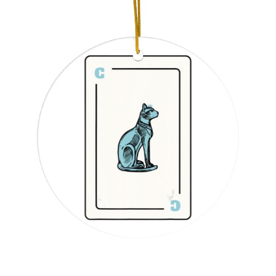 Cat Playing card Cat Lovers Gift Ceramic Ornaments