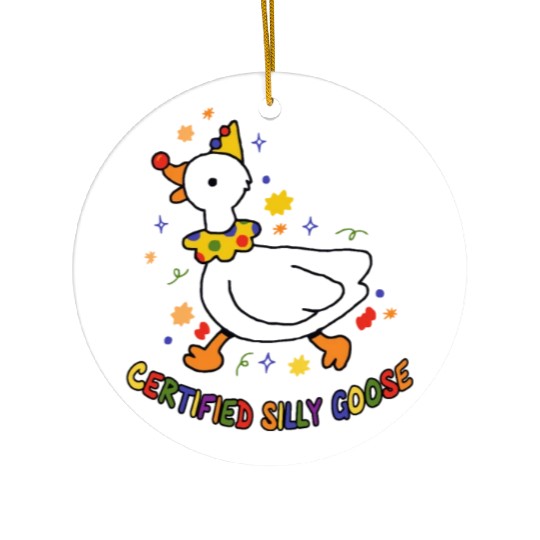 Certified Silly Goose Lover Farmer Ceramic Ornaments