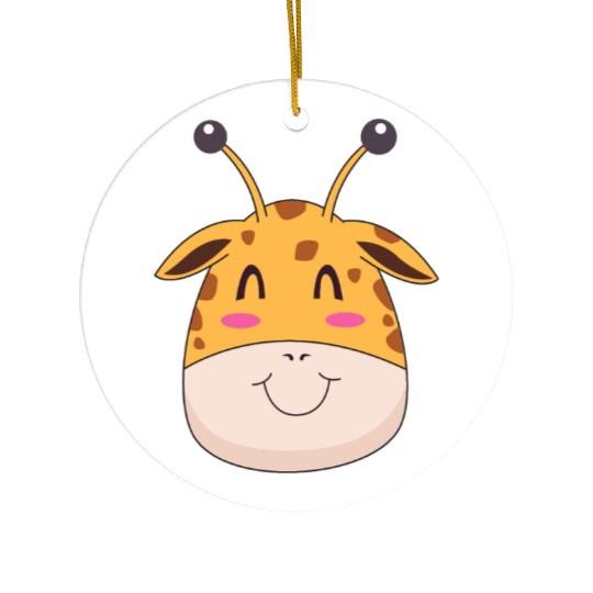 Cute Giraffe Design Ceramic Ornaments