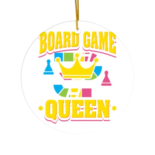 Board Game Queen Ceramic Ornaments