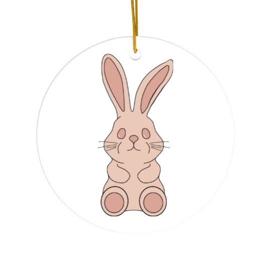 Happy easter - Easter Bunny Ceramic Ornaments