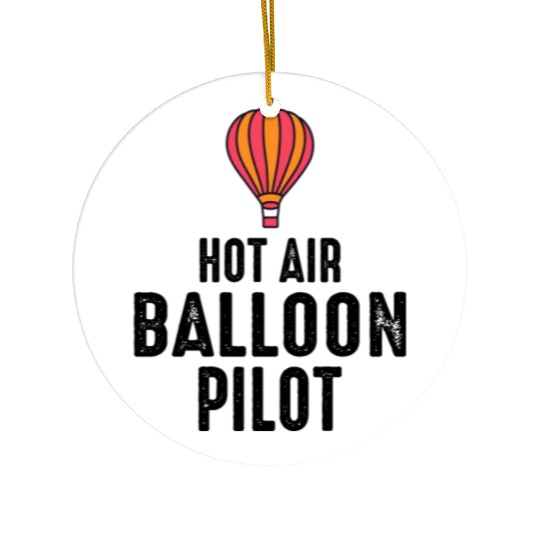 Hot Air Ballooning Hopper Balloon Ride Balloonist Ceramic Ornaments